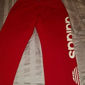 Adidas Red Sweatpants